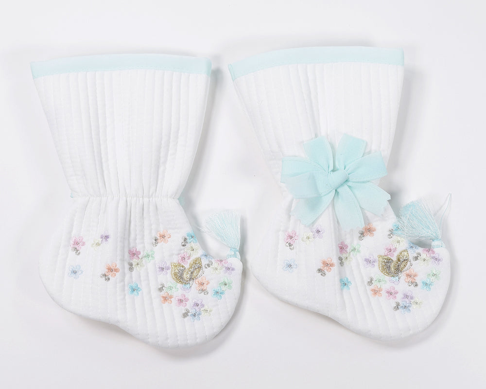 Korean Traditional Boy Girl Baby Hanbok Socks Beoseon 버선 Flower Embroidery Pastel Color Dol 1 Year SOC014