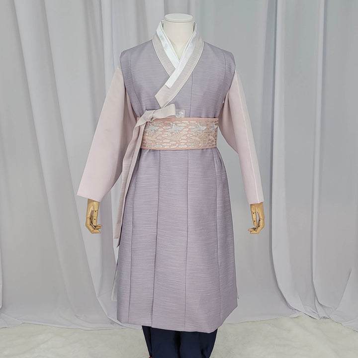 Korean Traditional Man Male Personal Custom Hanbok Violet OSM163