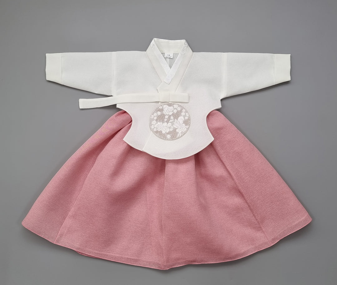 Hanbok Girl Baby Korea Traditional Clothing Set First Birthday Celebration Party 100th Birth Celebration 1–15 years Pink HG162