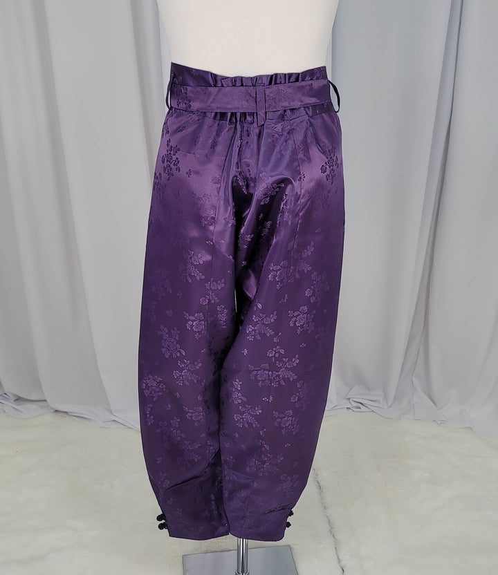 Korean Traditional Man Personal Custom Hanbok Pants Purple Wedding Party Ceremony OSM137