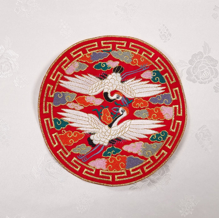 Korean Traditional Embroidery Patch Clothing DIY Accessory Desing 15 cm BAP010