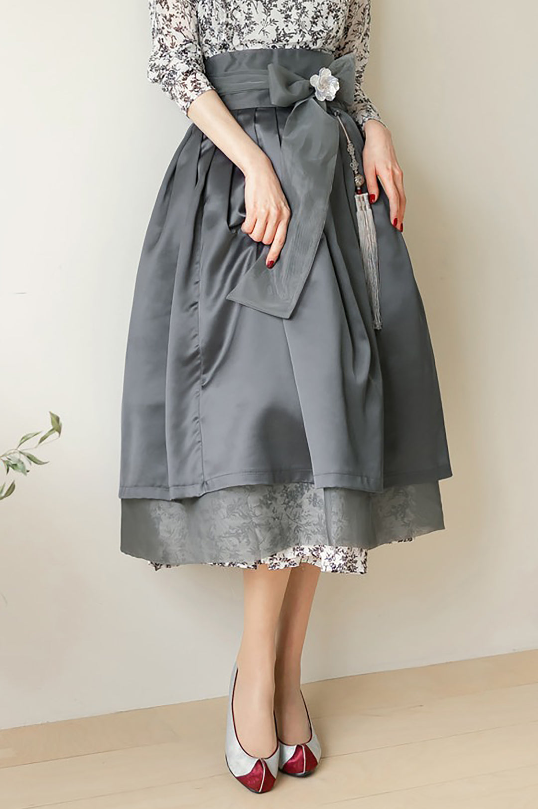 Korean Modern Hanbok Wrapped Skirt Fancy Casual Daily Clothing Fusion Hanbok CHD213