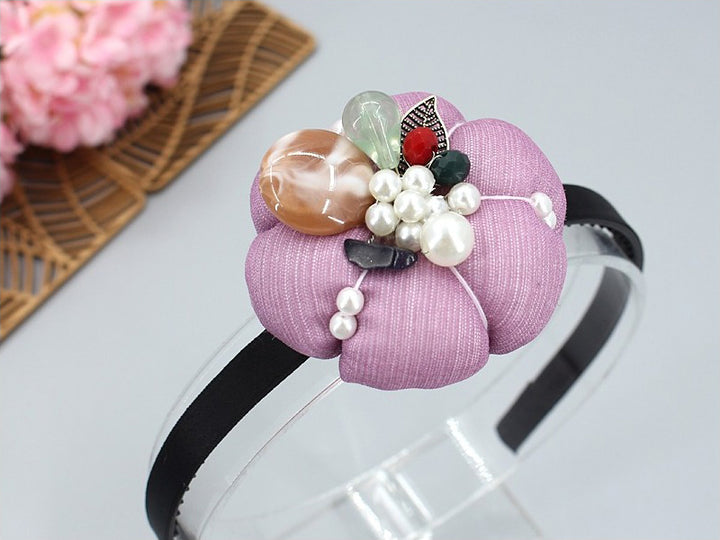 Girl's Hanbok Hair Accessory BASSI head&nbsp; band Piece, Korea Traditional Vivid Color J122