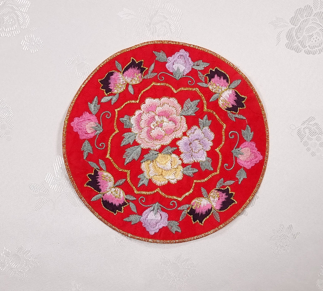 Korean Traditional Embroidery Patch Clothing DIY Accessory Flower Desing 15 cm BAP008