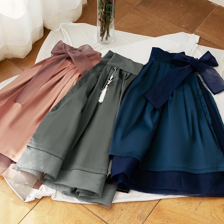 Korean Modern Hanbok Wrapped Skirt Fancy Casual Daily Clothing Fusion Hanbok CHD213