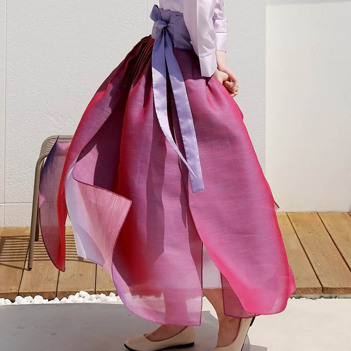 Korean Modern Daily Hanbok Skirt Casual Modernized Party Celebration SSN008