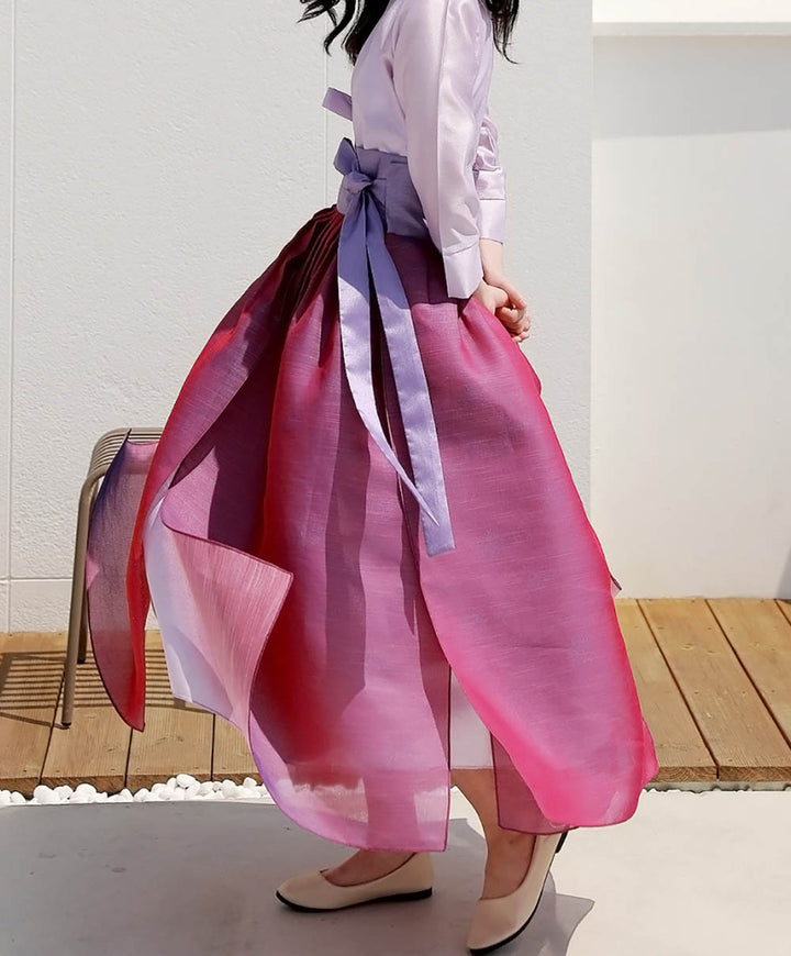 Korean Modern Daily Hanbok Skirt Casual Modernized Party Celebration SSN008