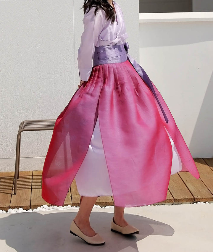 Korean Modern Daily Hanbok Skirt Casual Modernized Party Celebration SSN008