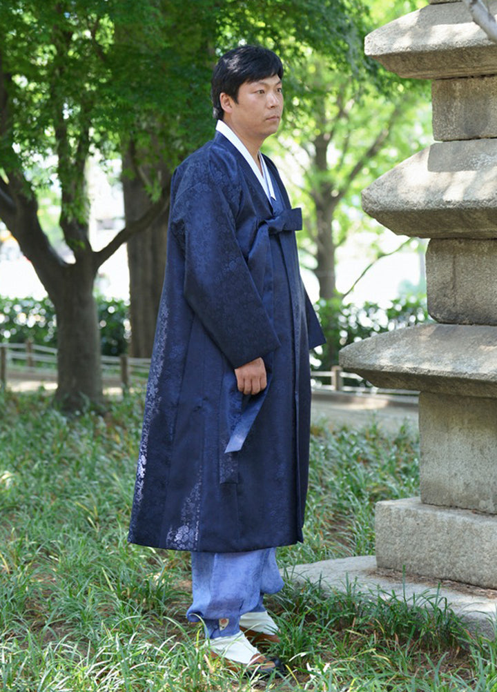 Korean Traditional Man's Jacket Coat Durumagi 두루마기 Clothing Ceremony KND003