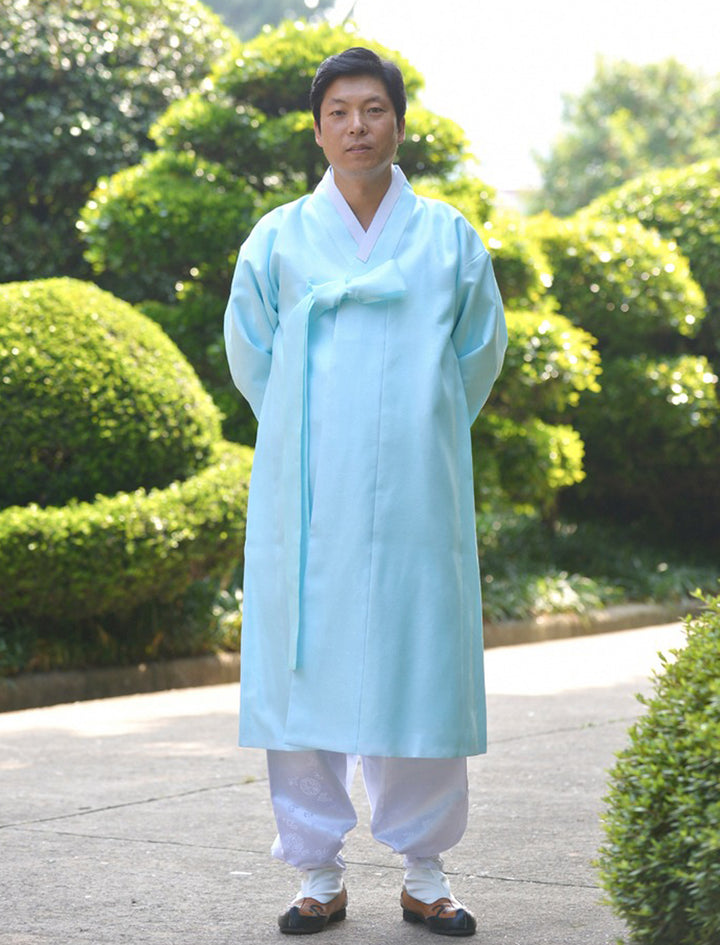 Korean Traditional Man's Jacket Coat Durumagi 두루마기 Clothing Ceremony KND003