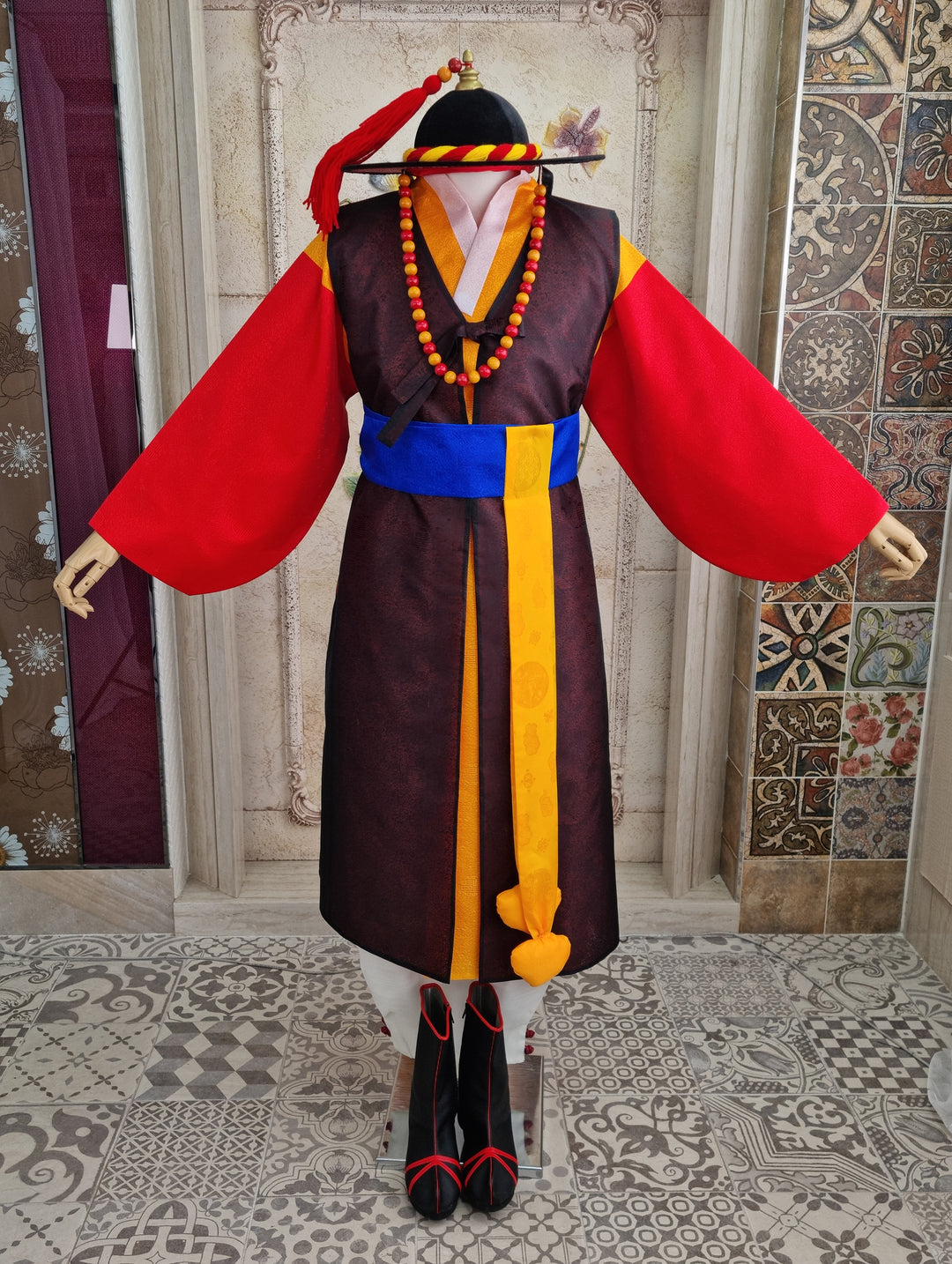 Korean Traditional Man Male Personal Custom Hanbok Solider Costume 포도대장옷 OSM711