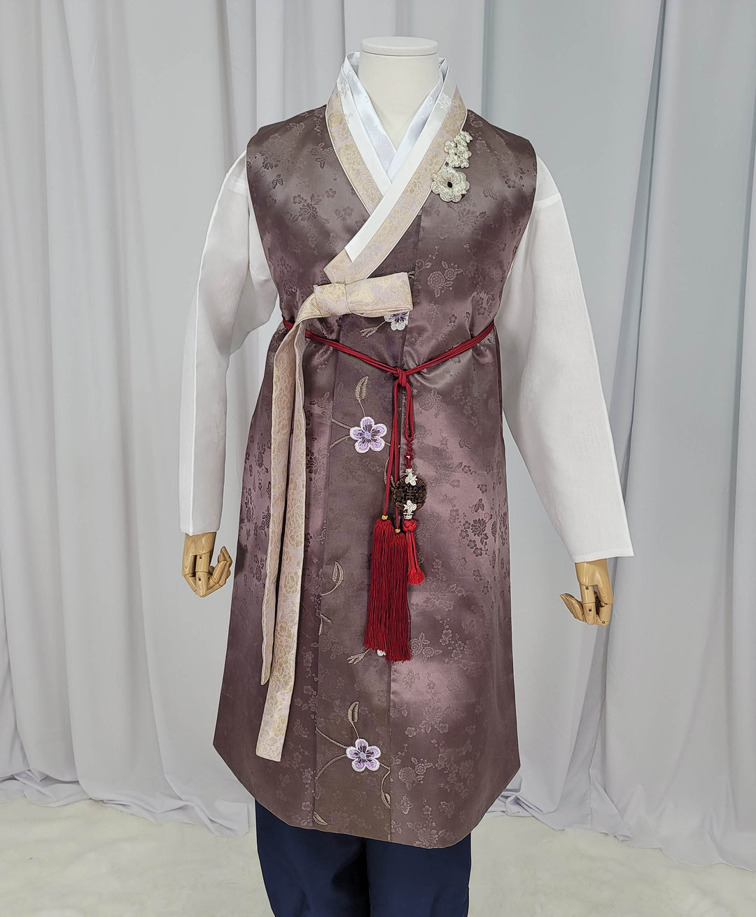 Korean Traditional Man Male Personal Custom Brown Hanbok&nbsp; Wedding Party Ceremony OSM149