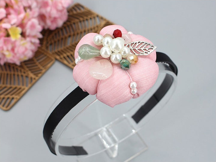 Girl's Hanbok Hair Accessory BASSI head&nbsp; band Piece, Korea Traditional Vivid Color J122