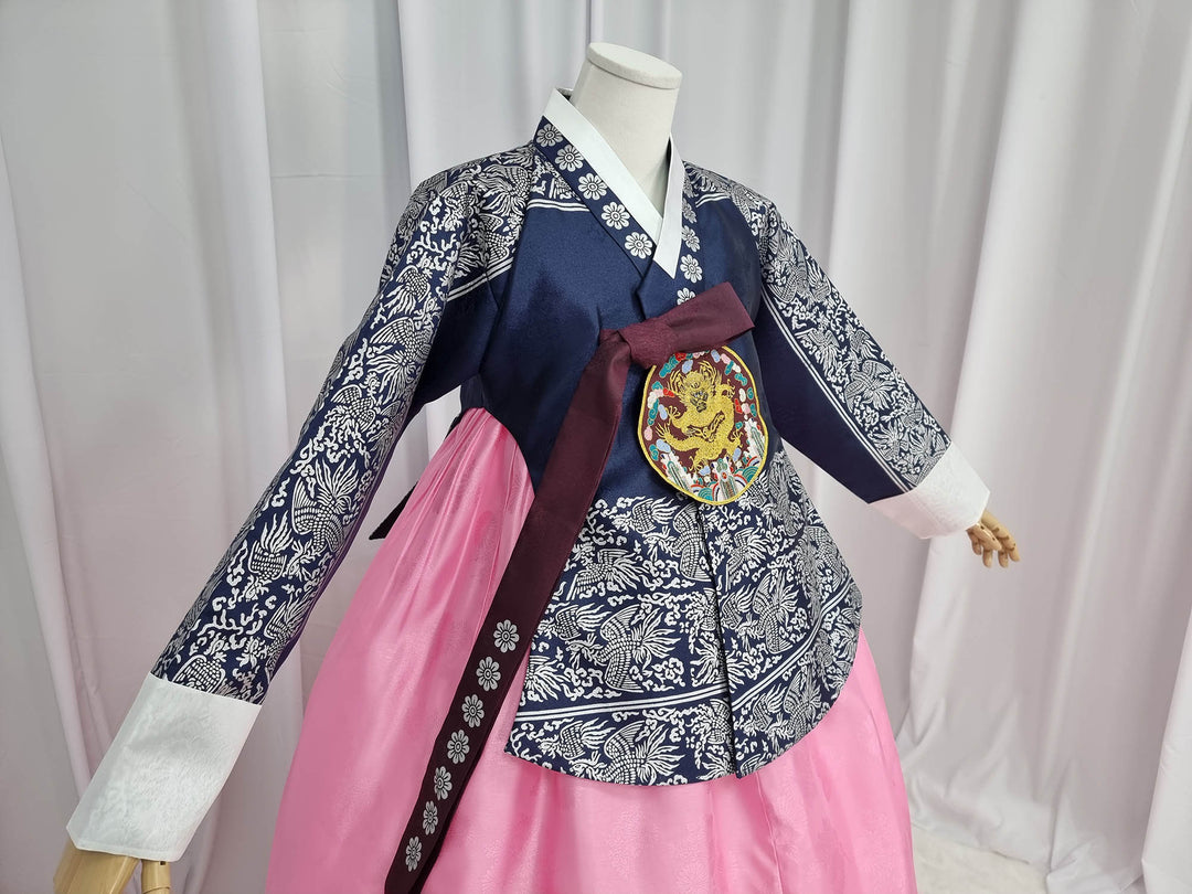 Korean Traditional Woman Personal Custom Hanbok Wedding Party Ceremony High Quality Print Dangui 당의 Queen Princess Design Hanbok OSW141