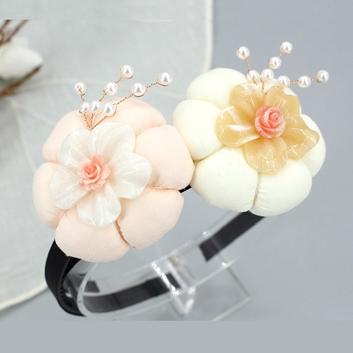 Girl's Hanbok Hair Accessory BASSI head&nbsp; Band Piece, Korea Traditional Flower J140